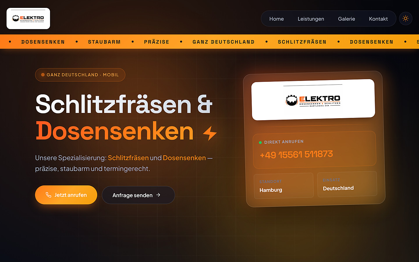 Elektro Schlitzen Zak — strona firmowa PL/DE