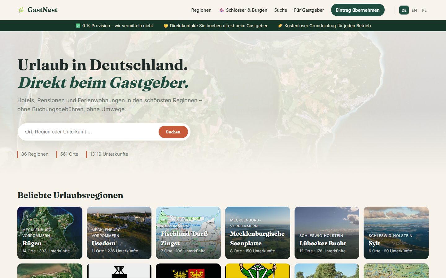 GastNest — niemiecki portal noclegowy