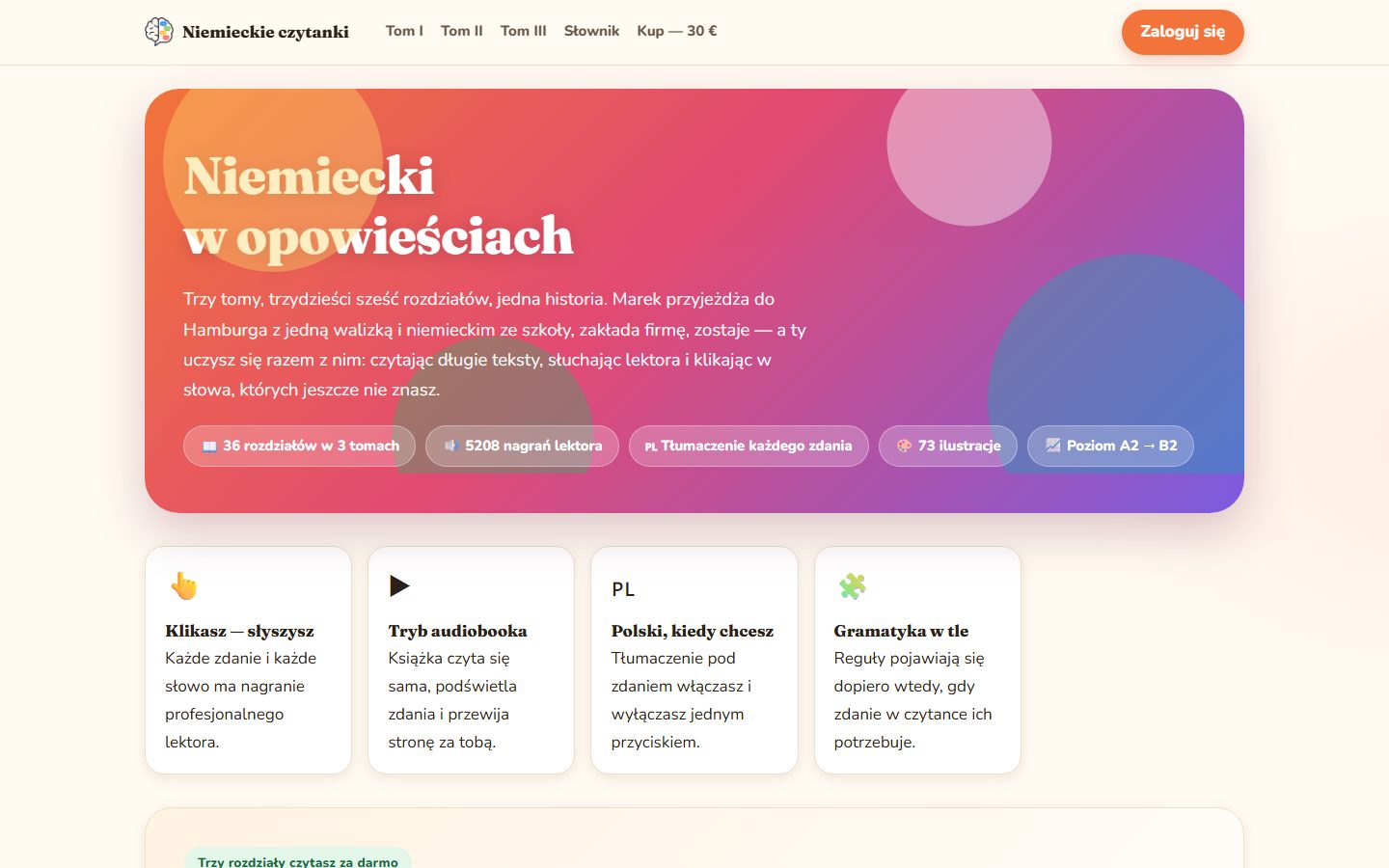 Niemiecki w opowieściach — czytana książka do nauki niemieckiego